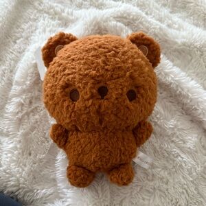 Fujibee Brown Fluffy Bear Plush